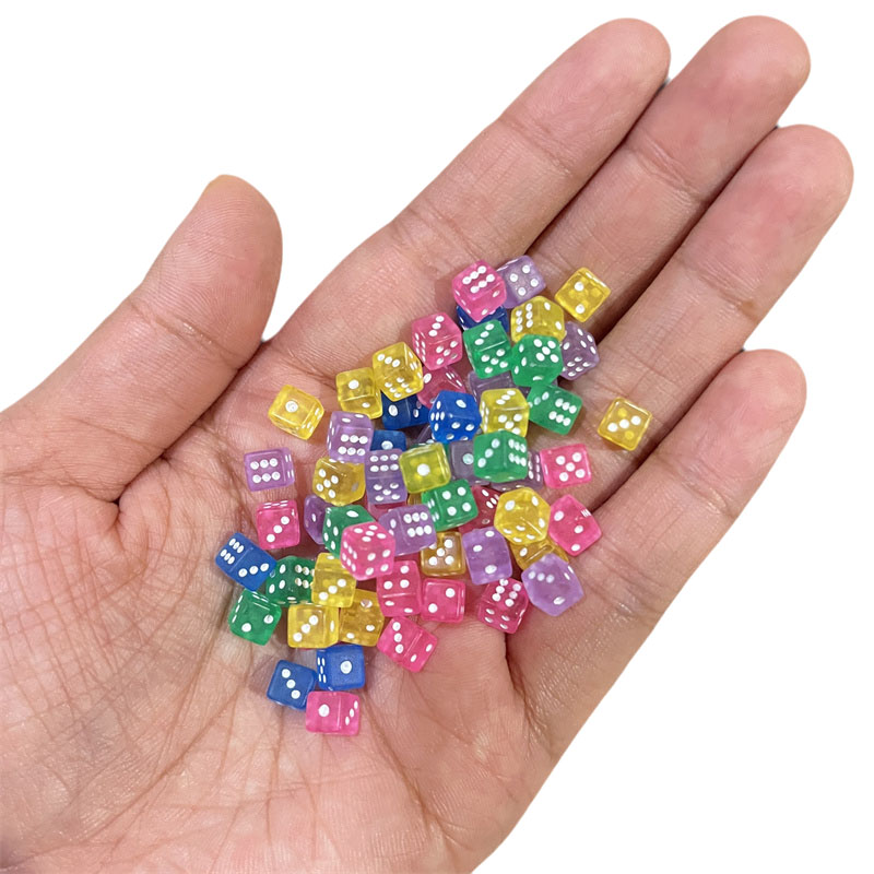 Board Game Solo - 6 Colors 100Pcs 5mm Clear Transparent