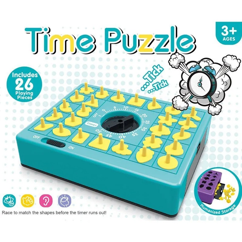 Board Game Ideas - Children Time Board Puzzle Educational Table