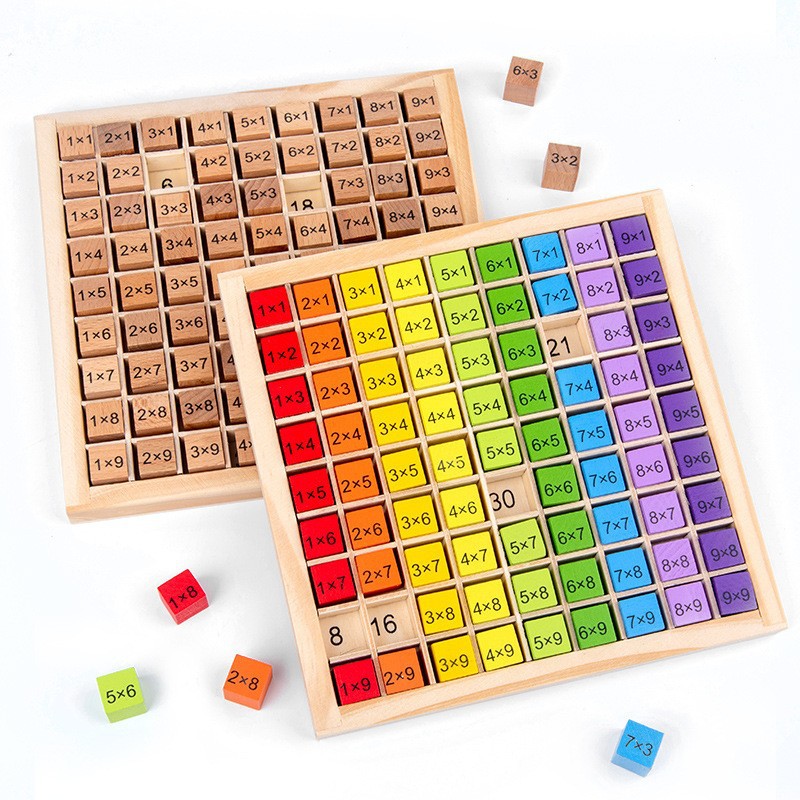 Board Game Ideas - Montessori Children Educational Toys Wooden Multiplication