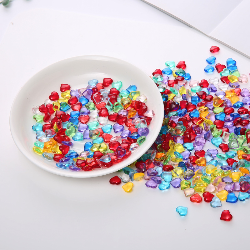 100PCS 10*4mm Heart Shape Acry - Board Game Verdant review and price