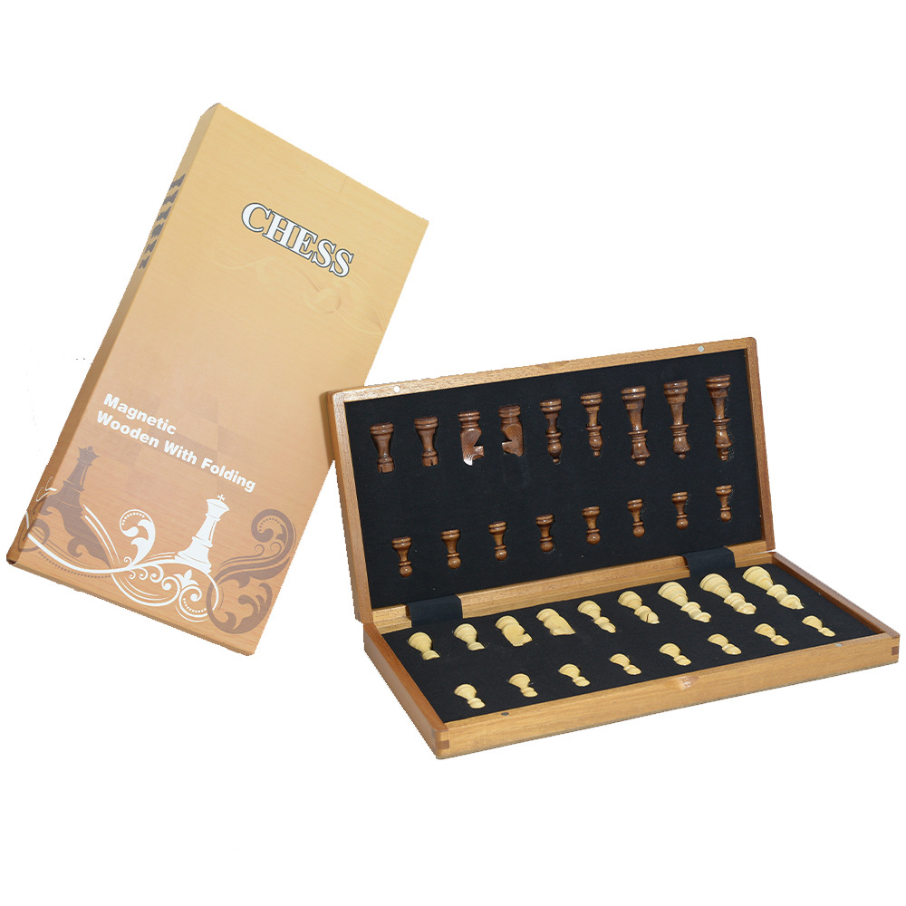 Magnetic Wooden Folding Chess  - Board Game Quacks review and price