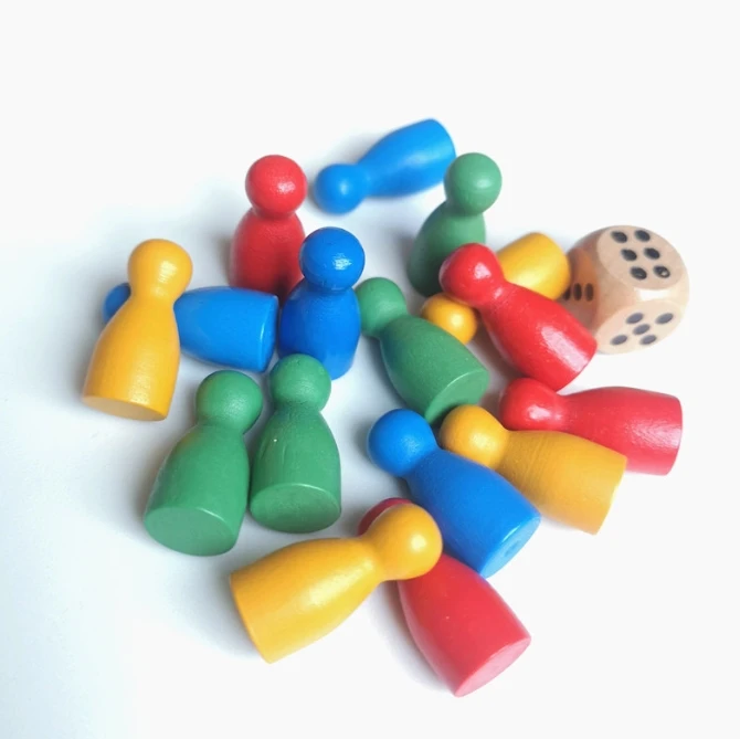 100 Pcs Colorful Wooden Chess  - Board Game Verdant review and price