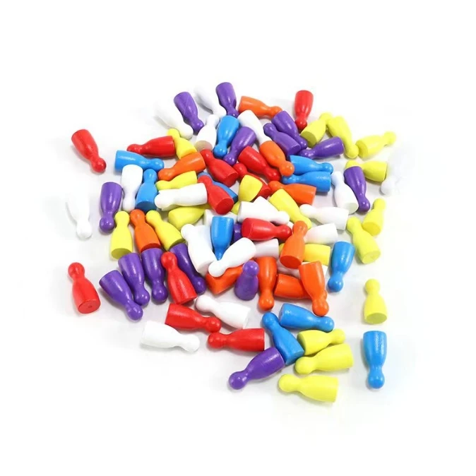 100 Pcs Colorful Wooden Chess  - Board Game Verdant review and price