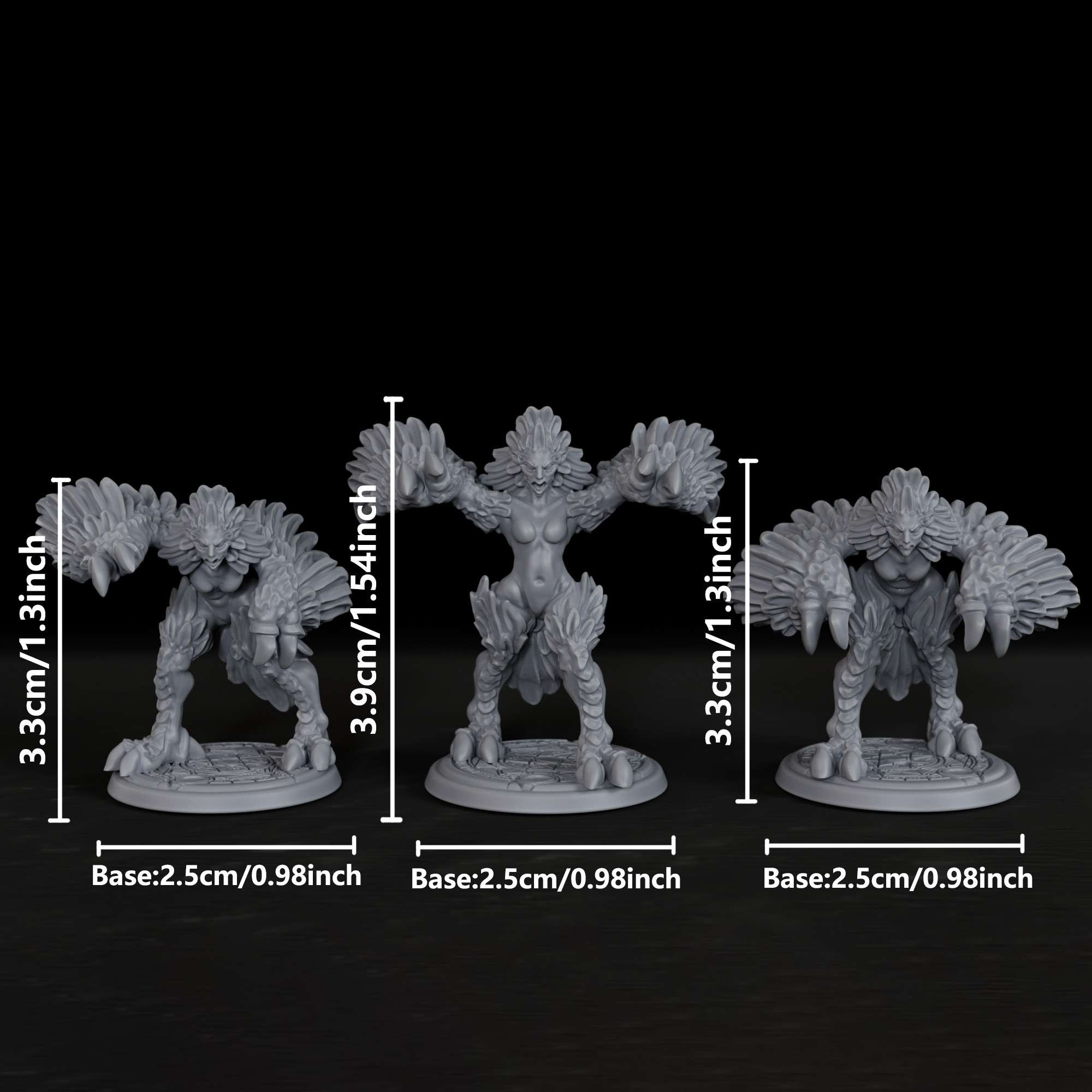 RPG Harpies Miniature - Christ - Board Game Arena review and price