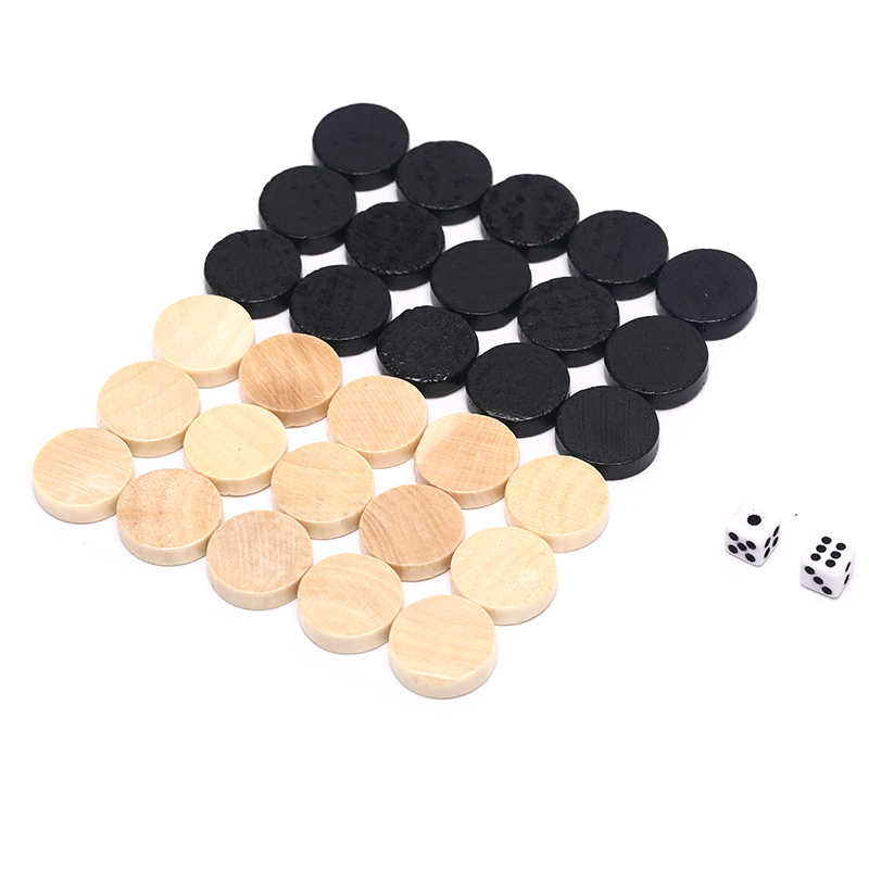 30pcs Wooden Draughts Checkers - Board Game Quacks review and price