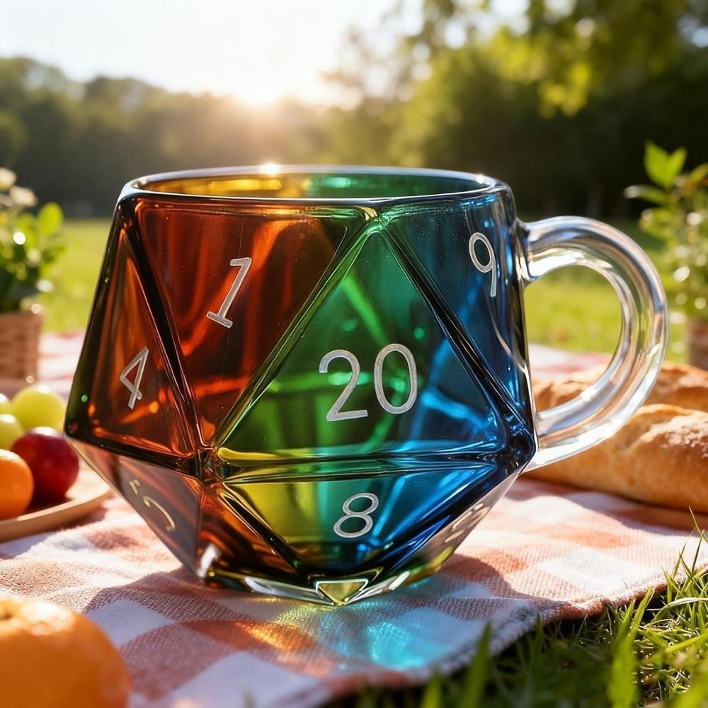 Transparent Glass Rainbow D20  - Board Game Pandemic review and price