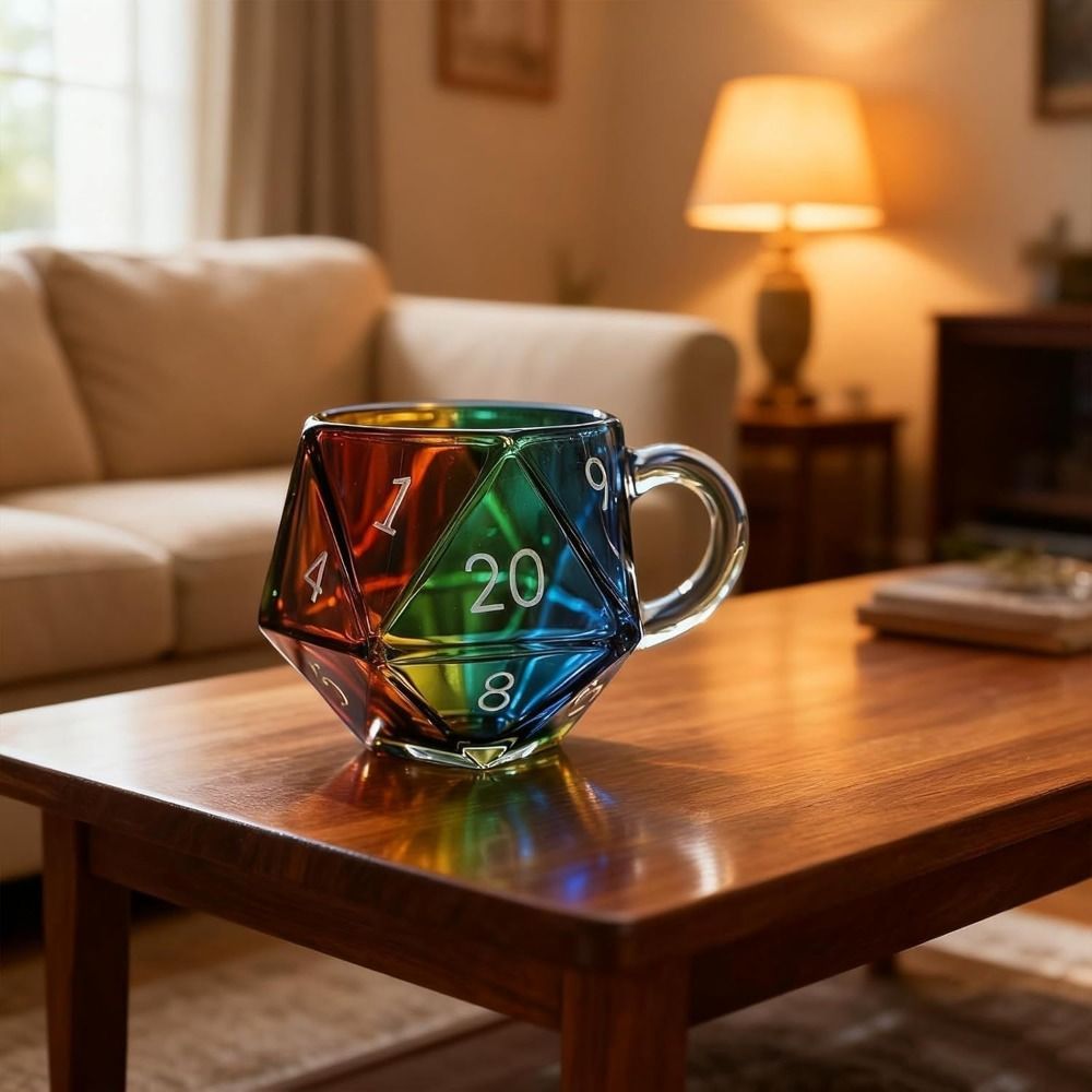 Transparent Glass Rainbow D20  - Board Game Pandemic review and price