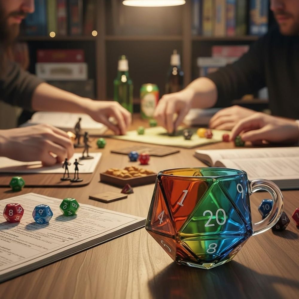 Transparent Glass Rainbow D20  - Board Game Pandemic review and price
