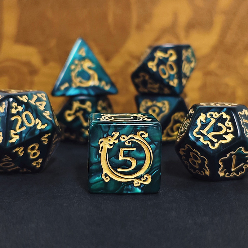 7pcs DND Dice 7Pcs/set Dragon  - Board Game Pandemic review and price