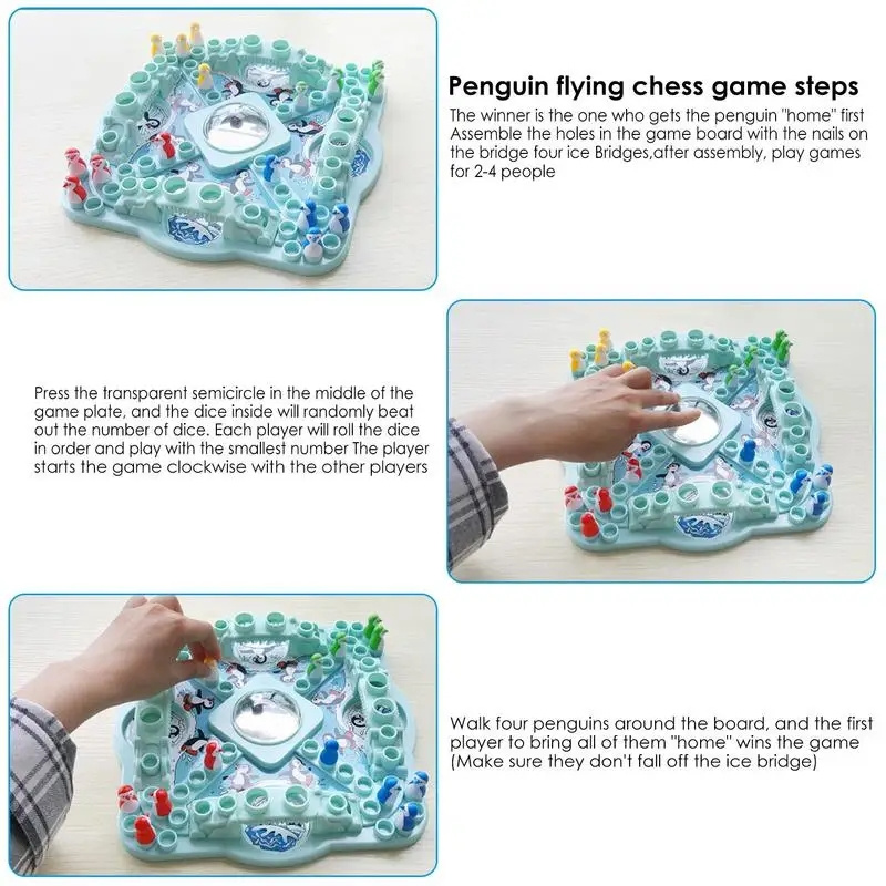Multiplayer Penguin Flying Che - Board Game Arena review and price