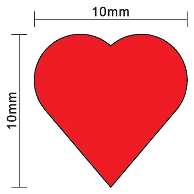 100Pcs 10mm*5mm Red Heart Shap - Board Game Verdant review and price